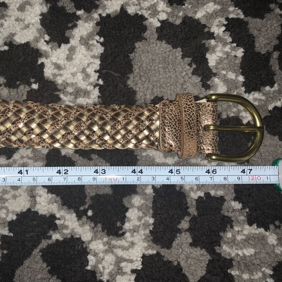 Gold braided Fossil belt. - Picture 3 of 5